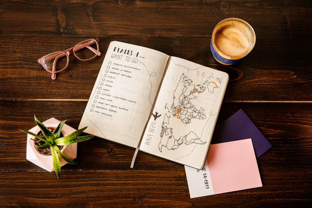 Traveler reading itinerary on a phone